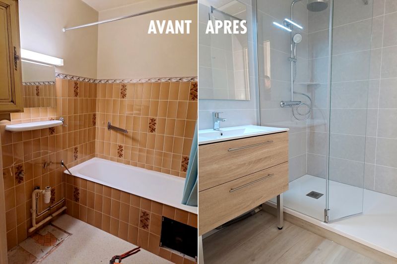 Rénovation salle de bain : avant/après